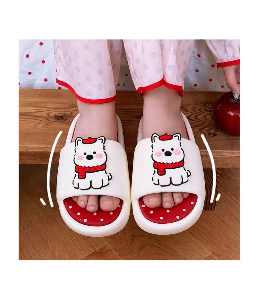 Dog Print Slippers Product Image