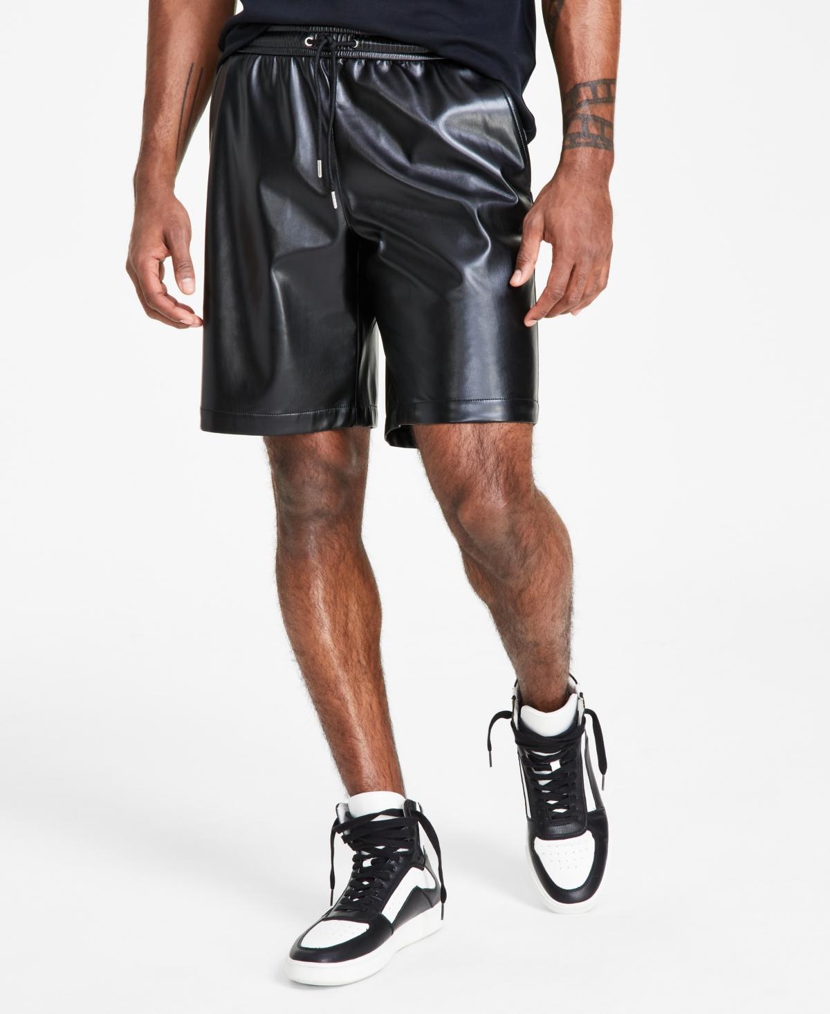 I.n.c. International Concepts Mens Jax Faux Leather 7 Shorts, Created for Macys Product Image