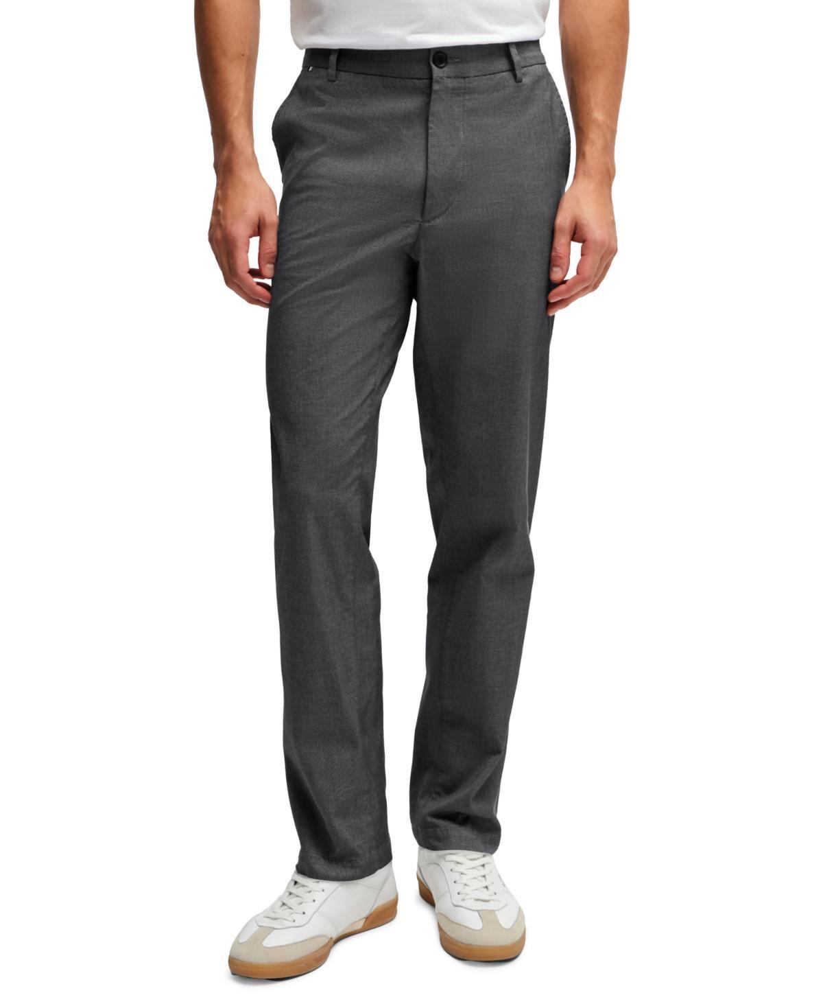 Boss by Hugo Boss Mens Regular-Fit Patterned Trousers Product Image