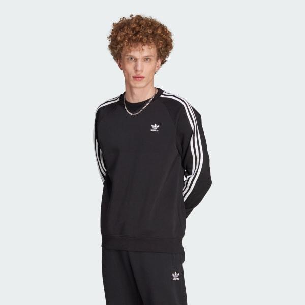 adidas Originals Mens adidas Originals 3 Stripe Fleece Crew - Mens Product Image