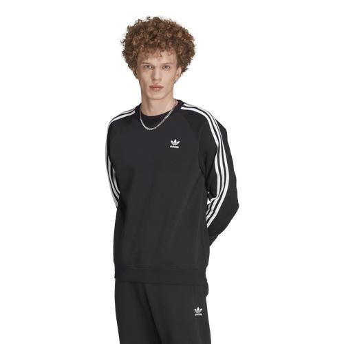 adidas Originals Mens adidas Originals 3 Stripe Fleece Crew - Mens Product Image