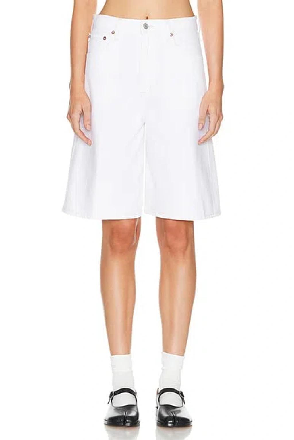 AGOLDE Nolan Short In Milkshake White Product Image