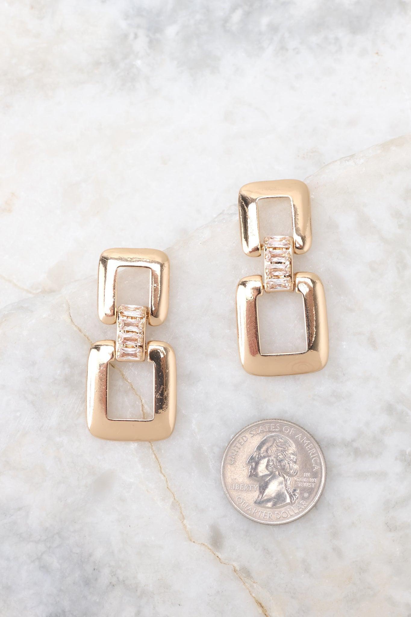 Ready For It Gold Earrings Product Image