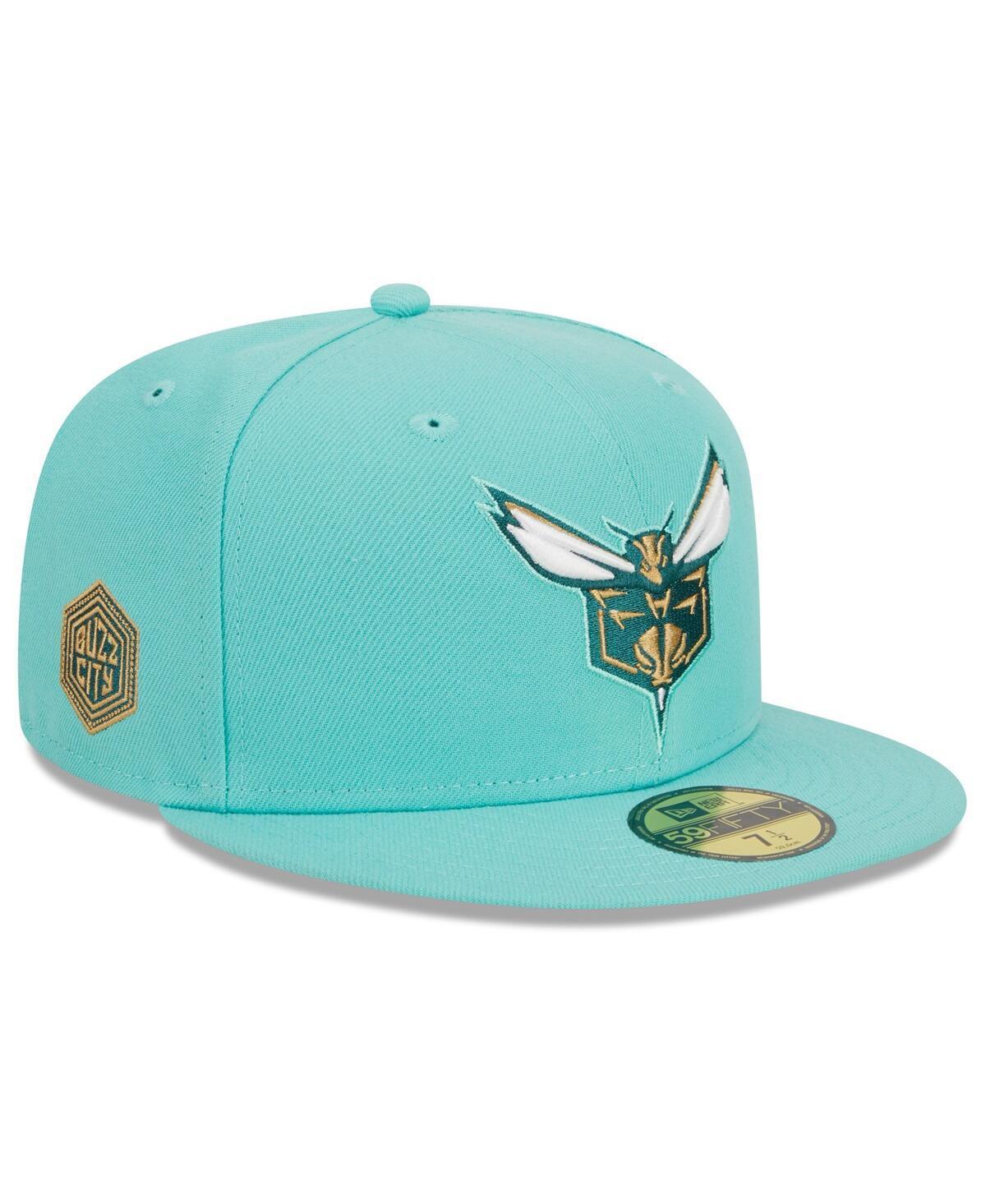 Mens New Era Turquoise Charlotte Hornets 2023/24 City Edition Alternate 59FIFTY Fitted Hat Product Image