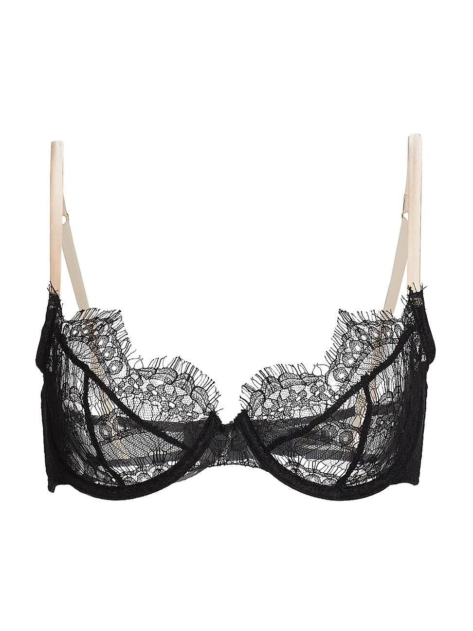 Womens Art Deco Lace Demi Bra Product Image