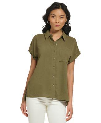 Short Sleeve Button Down Shirt Product Image