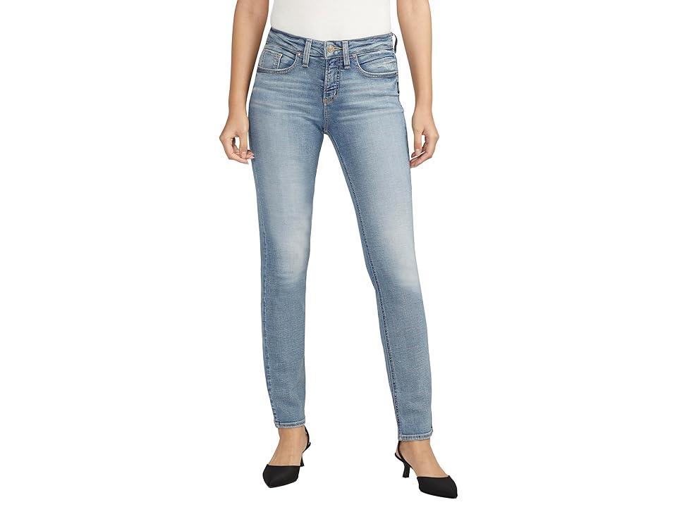 Silver Jeans Co. Suki Mid-Rise Straight Leg Jeans L93413EAE283 (Indigo) Women's Jeans Product Image