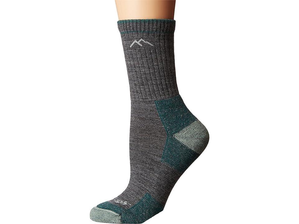 Darn Tough Vermont Merino Wool Micro Crew Socks Cushion (Slate) Women's Crew Cut Socks Shoes Product Image