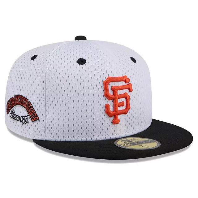 Mens New Era San Francisco Giants Throwback Mesh 59FIFTY Fitted Hat Product Image