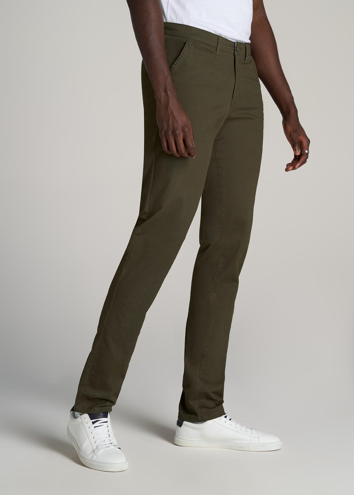 Carman TAPERED Chinos in Camo Green - Pants for Tall Men Male Product Image