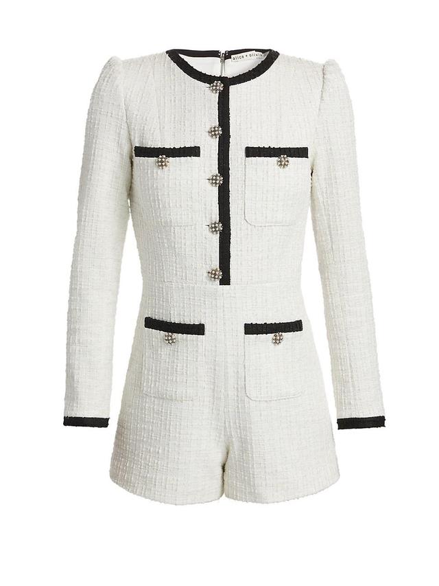 Womens Shiloh Tweed Long-Sleeve Romper Product Image