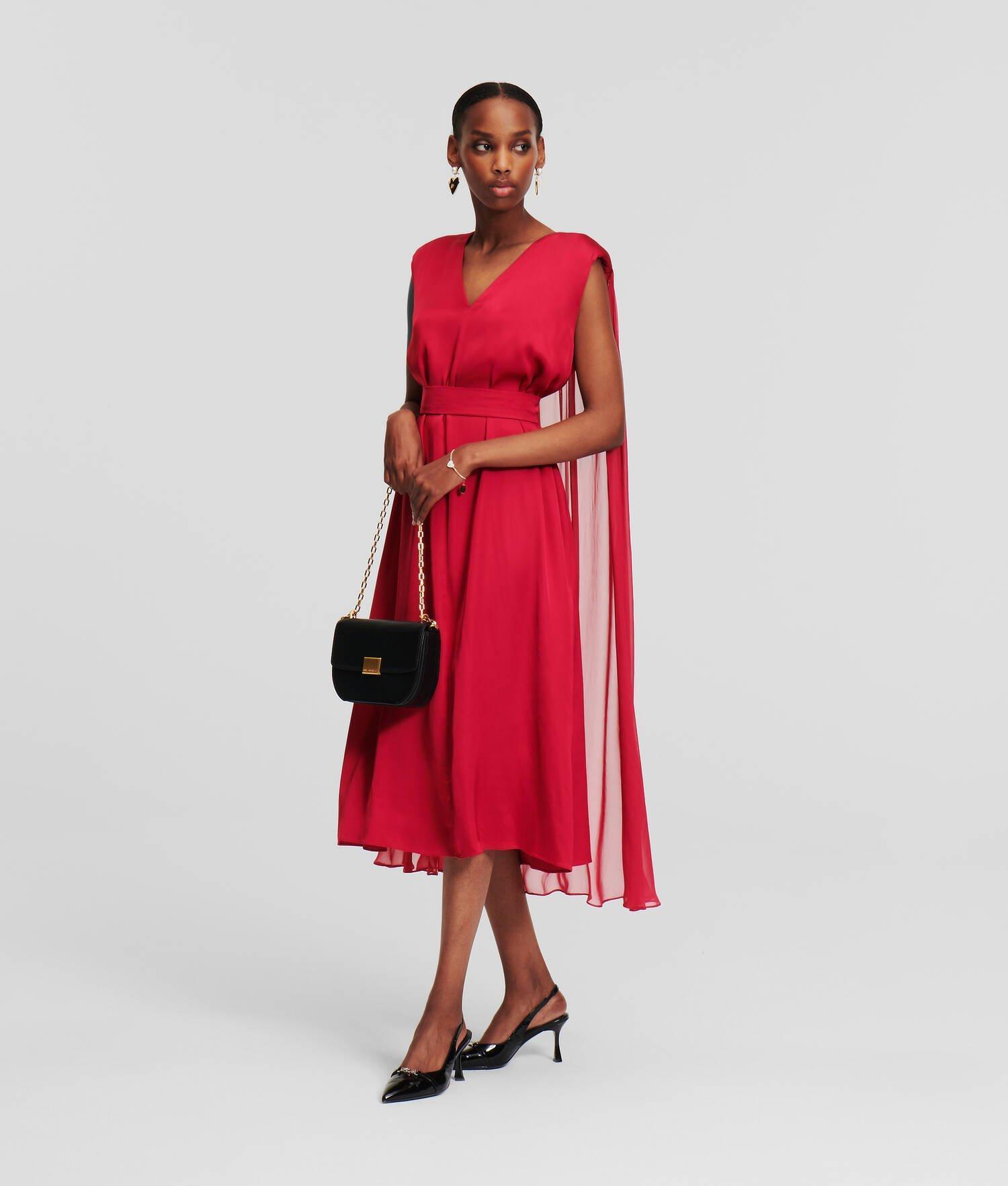 CAPE MIDI DRESS Product Image