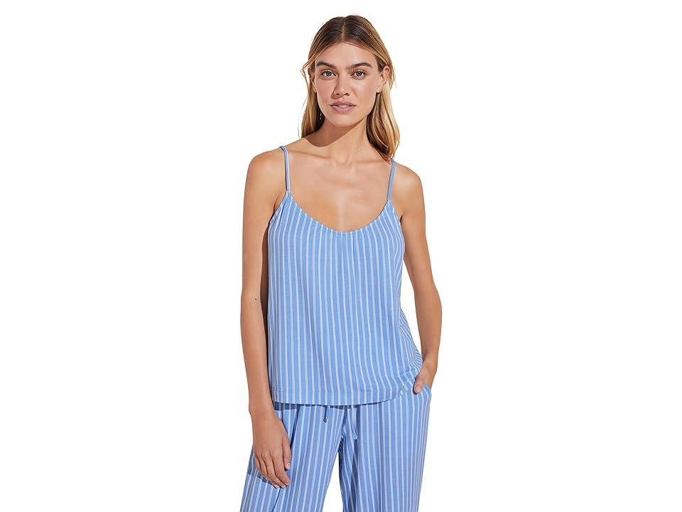 Eberjey The Tencel Modal Cami Pants Pajama Set (Nordic Stripes Vista Ivory) Women's Pajama Sets Product Image