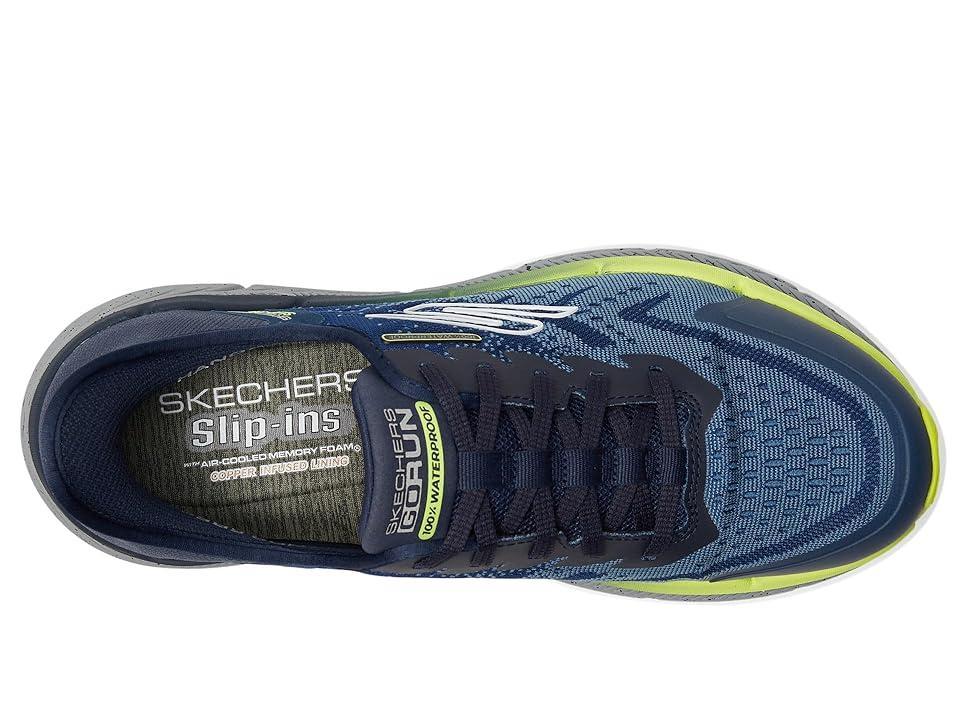 SKECHERS Hands Free Slip-ins Max Cushioning Premier 2.0 - 100% Waterproof Stanch Yellow) Men's Shoes Product Image