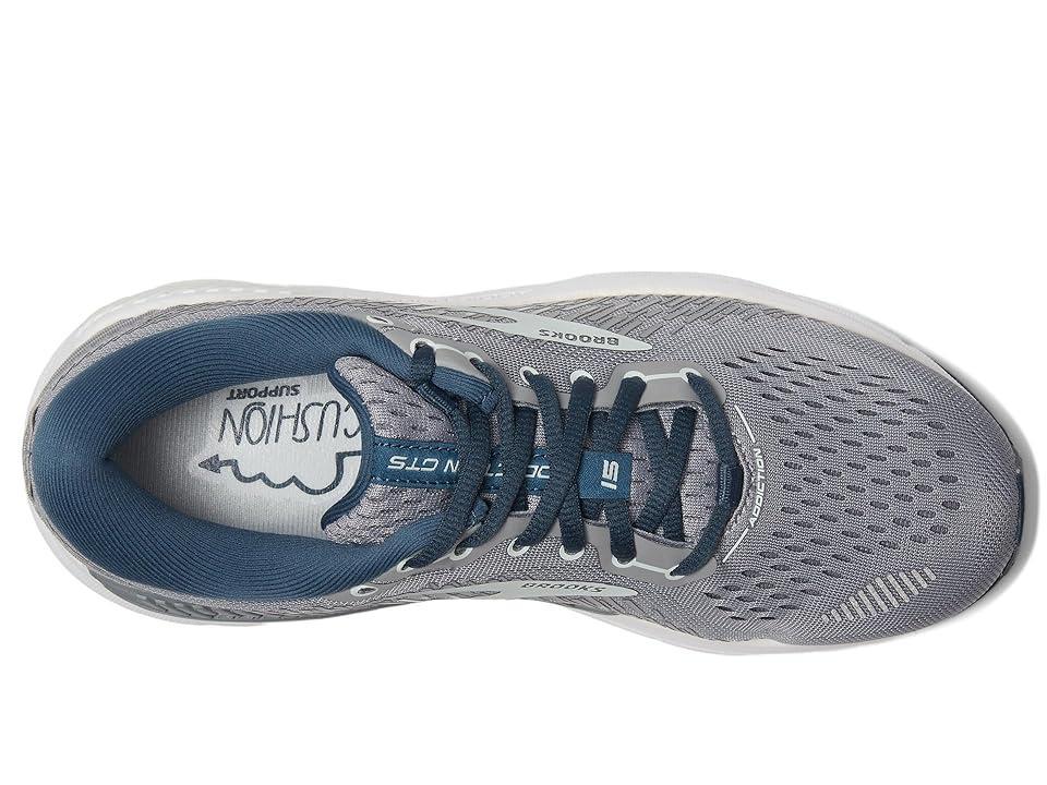 Brooks Addiction GTS 15 (Grey/Navy/Aqua) Women's Shoes Product Image