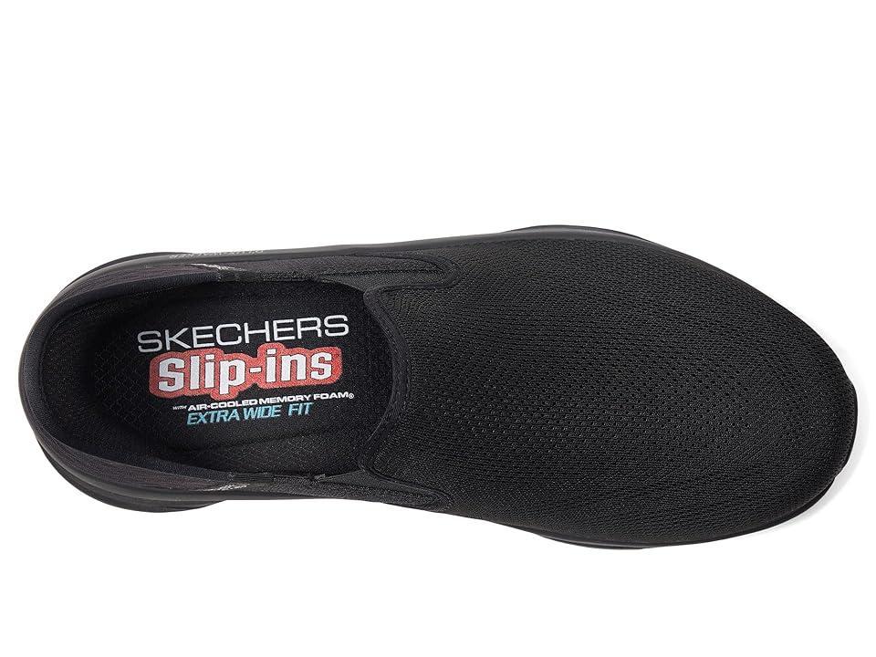 SKECHERS D'Lux Walker Orford Hands Free Slip-Ins Black) Men's Shoes Product Image