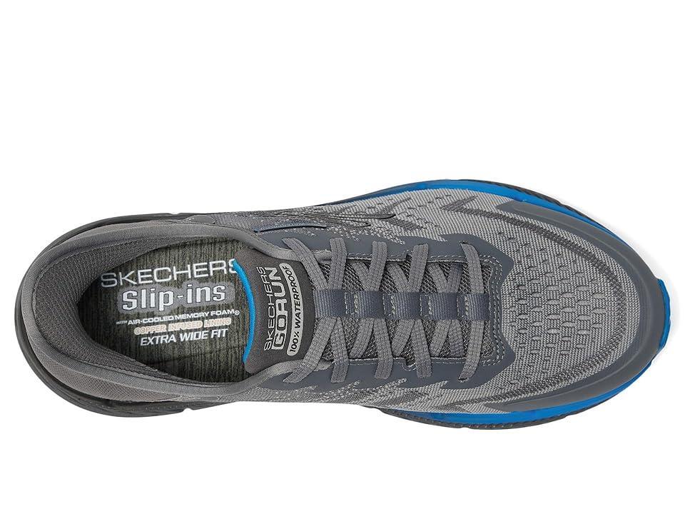 SKECHERS Hands Free Slip-ins Max Cushioning Premier 2.0 - 100% Waterproof Stanch (Charcoal) Men's Shoes Product Image