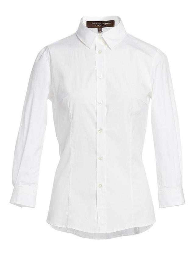 Womens Classic Cotton Blouse Product Image