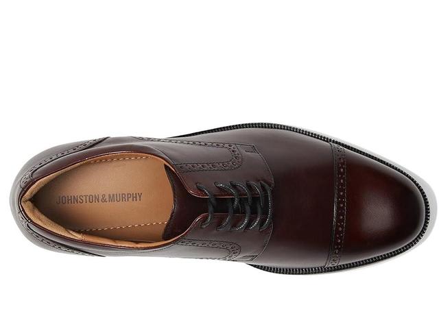 Johnston & Murphy Harmon Cap Toe Full Grain Leather) Men's Lace Up Wing Tip Shoes Product Image