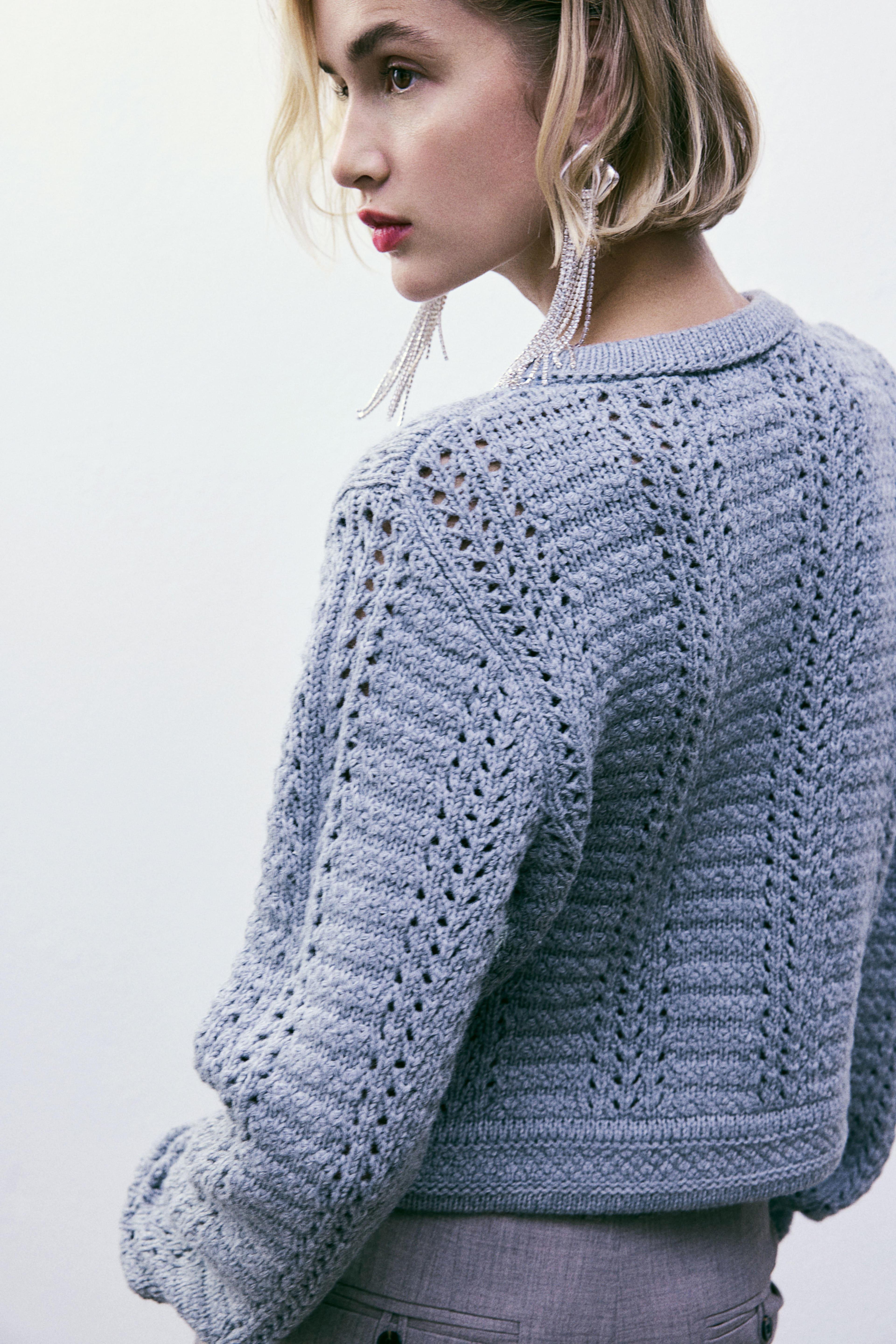 Pointelle-Knit Cardigan Product Image