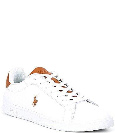 Polo Ralph Lauren Mens Heritage Court II Leather Sneakers Product Image