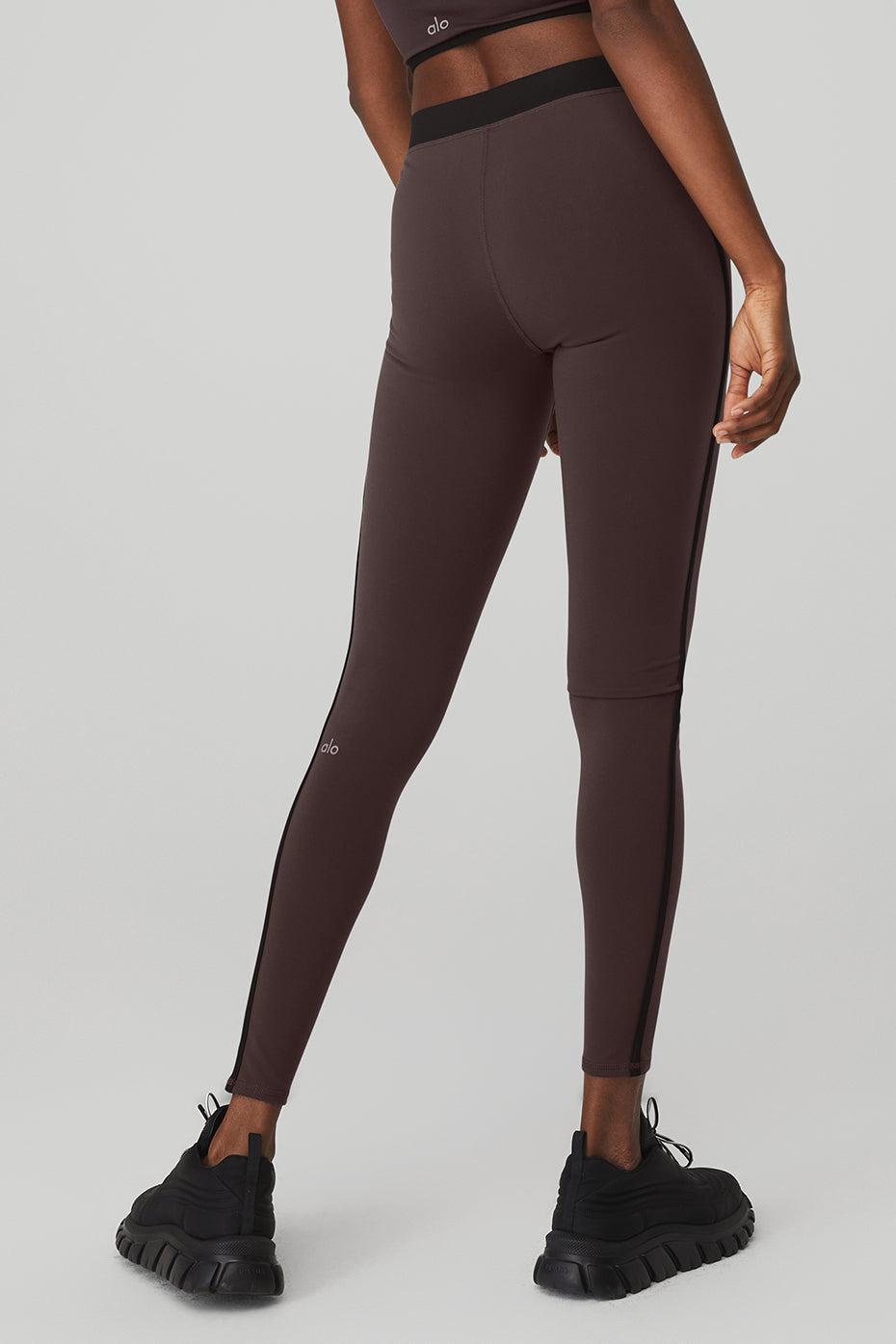 Airbrush High-Waist Streamlined Legging - Raisin/Black Female Product Image