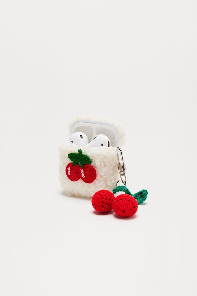 Cherry Babe Airpods Pro Case - White/combo Product Image