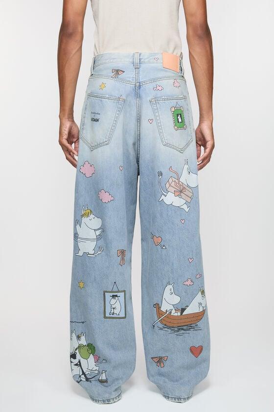 Super baggy fit jeans - 2023 Acne Studios x Moomin Product Image