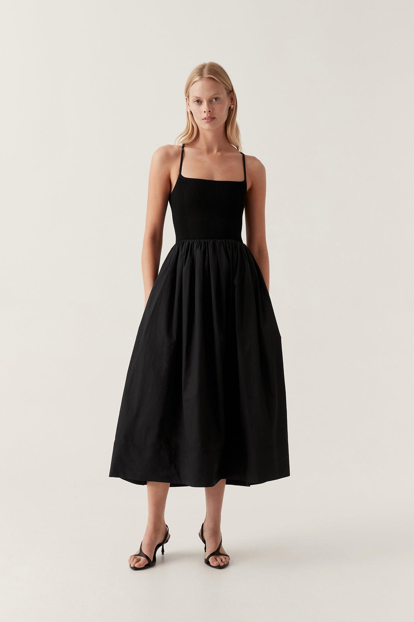 Danica Tie Back Midi Dress Product Image