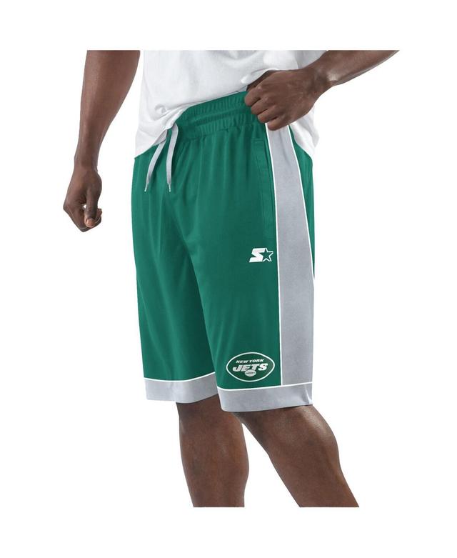 Starter Mens Green New York Jets Fan Favorite Fashion Shorts - Green, White Product Image