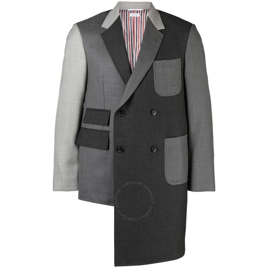 THOM BROWNE Men's Dark Grey Funmix Twill Sport Coat Product Image