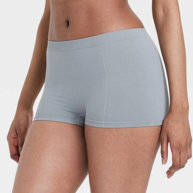 Women's Seamless Boy Shorts - Colsie™ Gray XS Product Image