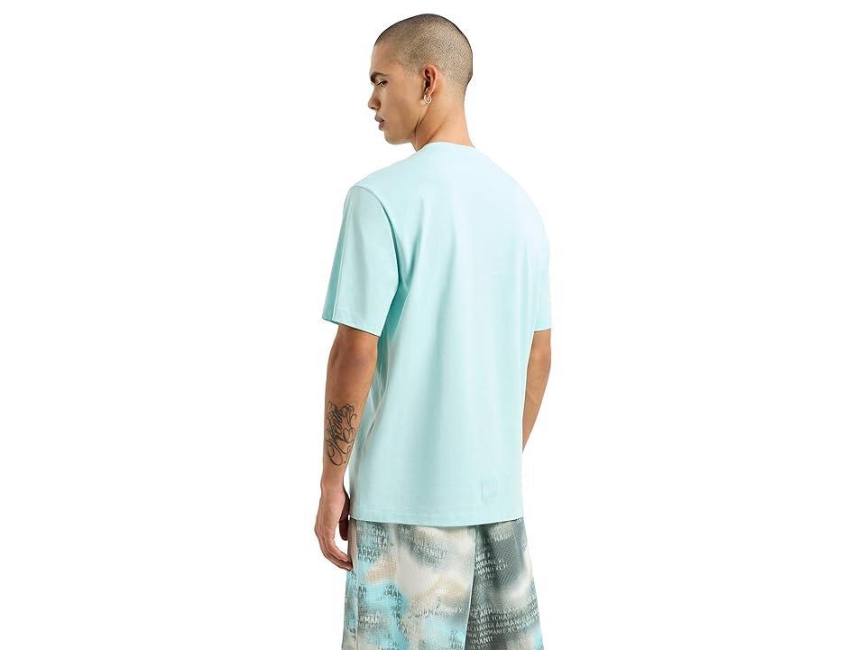 Armani Exchange Camo Jaccard Graphic Short Sleeve T-Shirt (Plume) Men's T Shirt Product Image