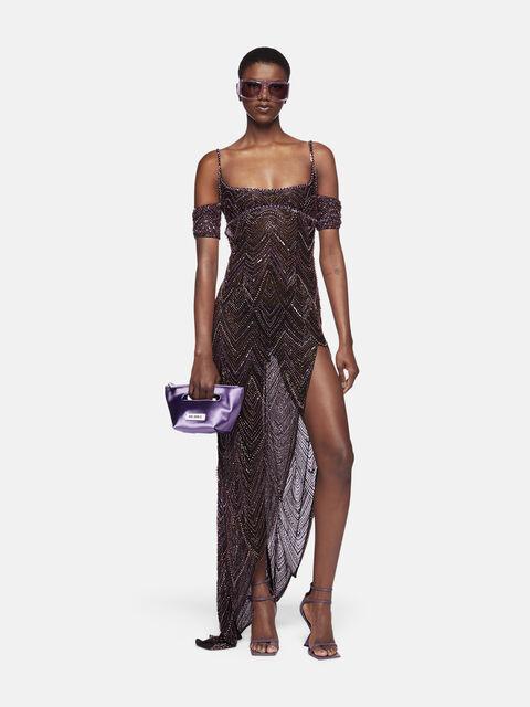 Dark purple long dress Product Image