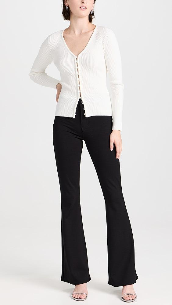 L'AGENCE The Marty High Rise Flare Ponte Pants | Shopbop Product Image