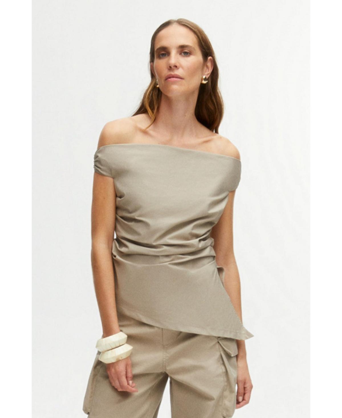 Nocturne Womens Asymmetrical Blouse Product Image