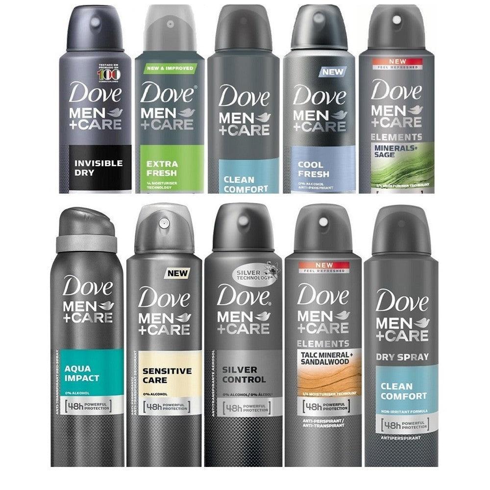 10-Pack Dove Antiperspirant Spray Deodorant For Men 150 ml Male Product Image