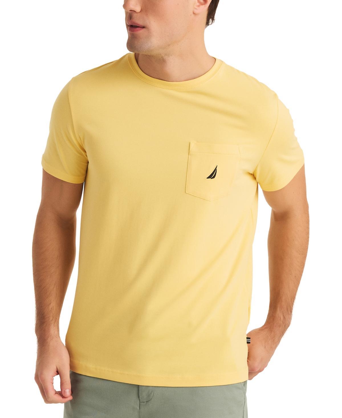 Nautica Mens Classic-Fit Solid Crew Neck Pocket T-Shirt Product Image