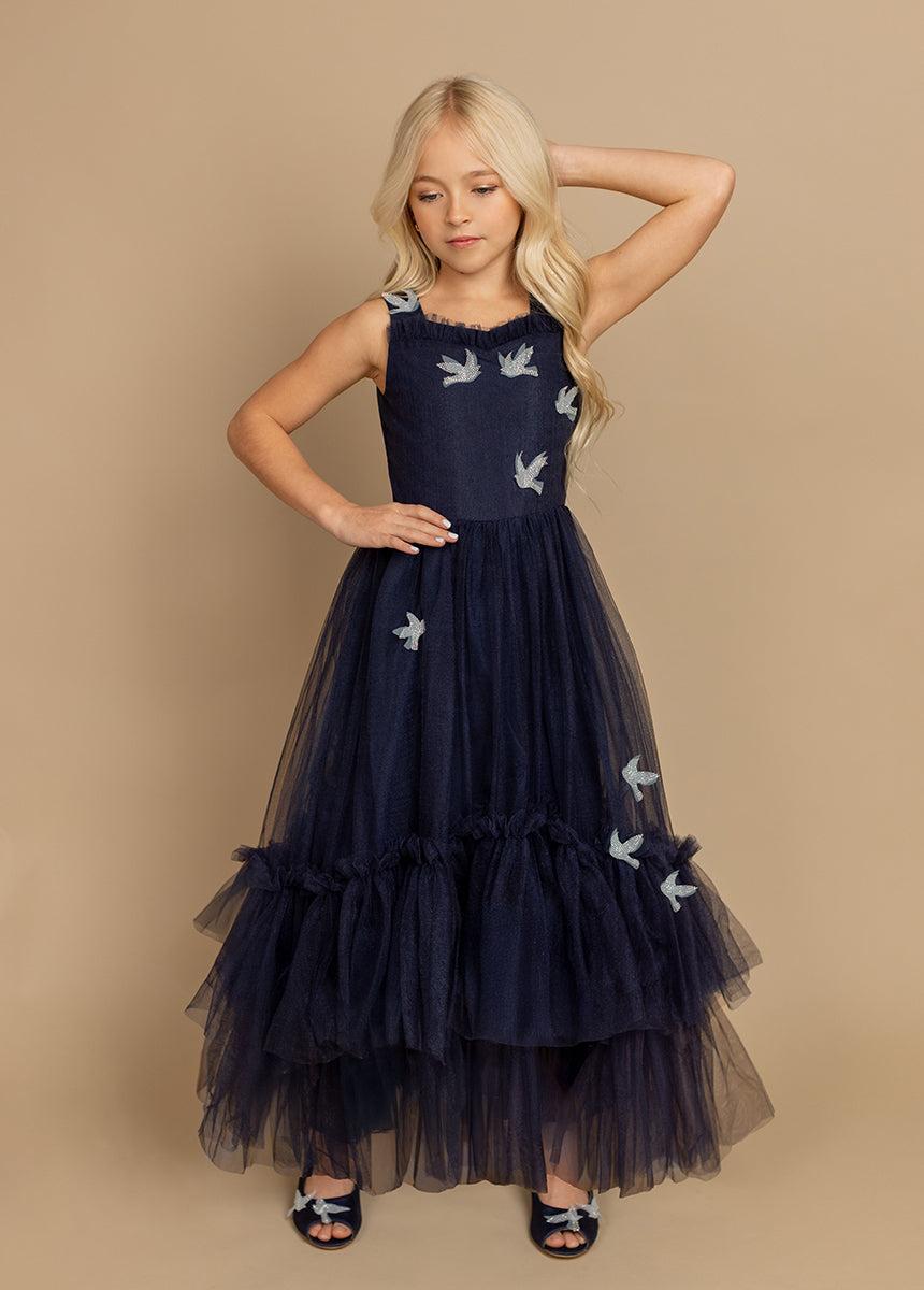 Sparrow Dress in Navy Product Image