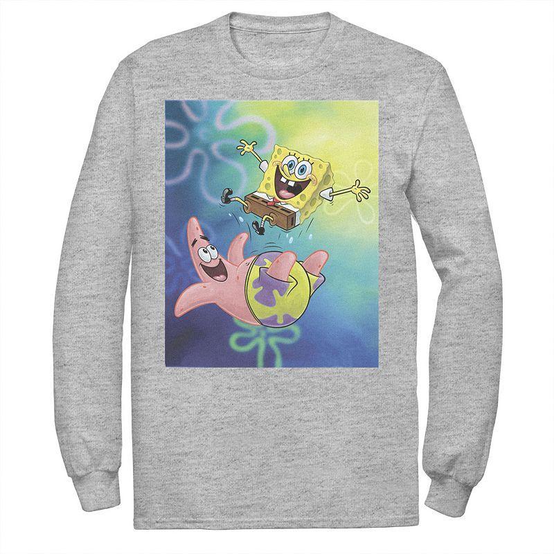 Mens Nickelodeon Spongebob Squarepants Patricks Star Best Buddies Long Sleeve Graphic Tee Product Image