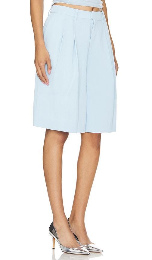 SER.O.YA Pearl Capri Short in Baby Blue. Product Image