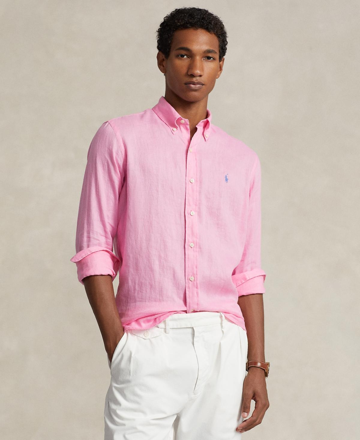 Polo Ralph Lauren Mens Classic Fit Linen Shirt Product Image