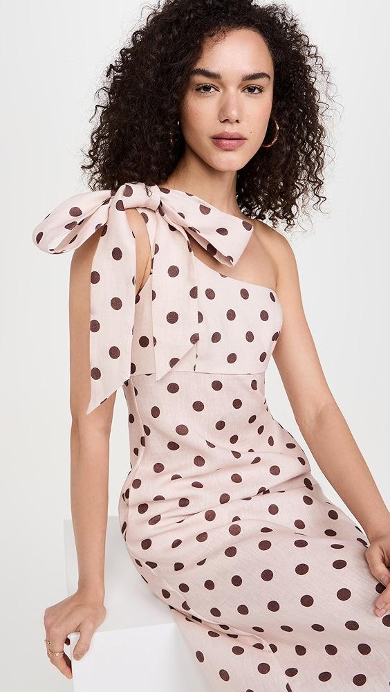 Zimmermann Acacia One Shoulder Midi Dress | Shopbop Product Image