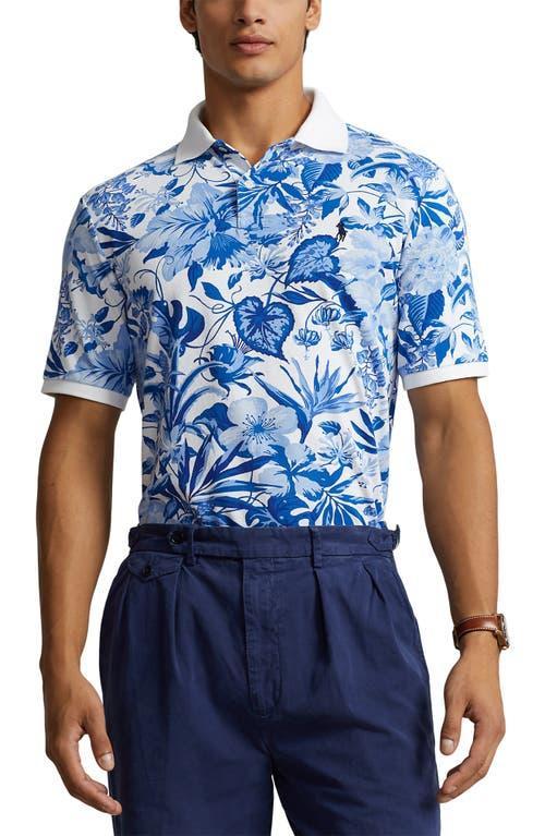 Polo Ralph Lauren Classic Fit Printed Mesh Polo Short Sleeve Polo Shirt Product Image