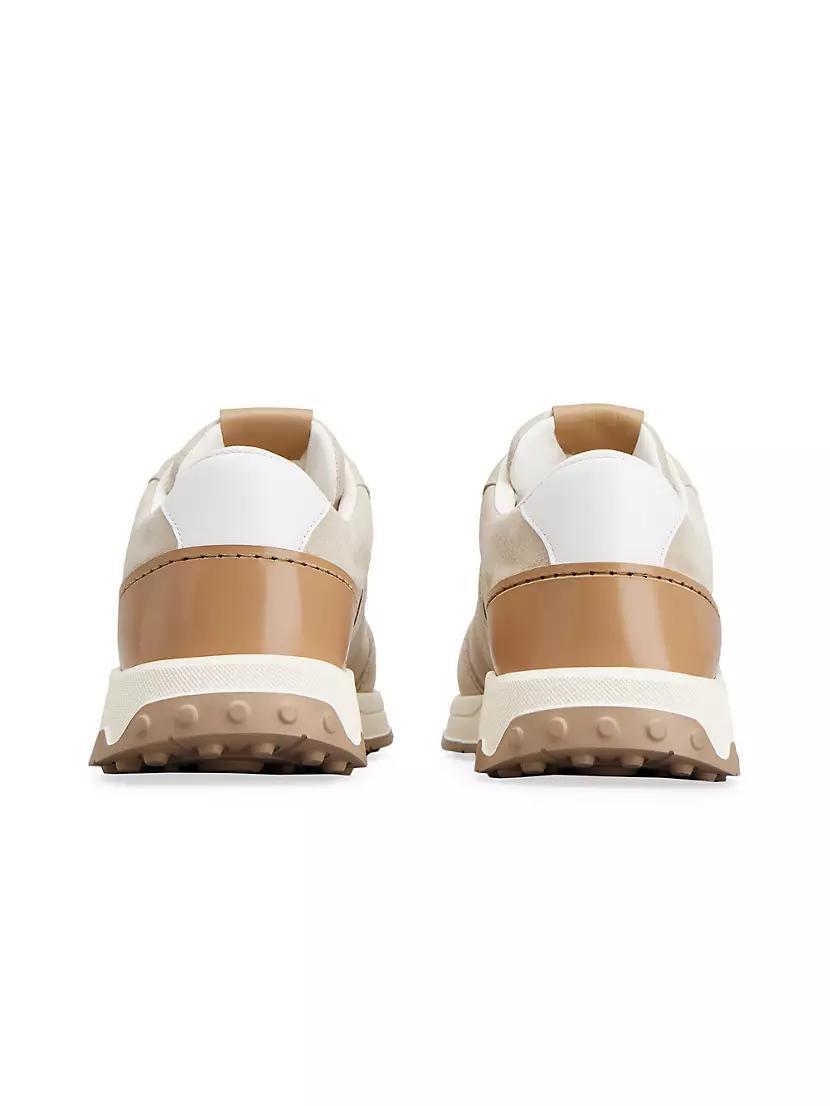 1T Suede & Leather-Accented Low-Top Sneakers Product Image