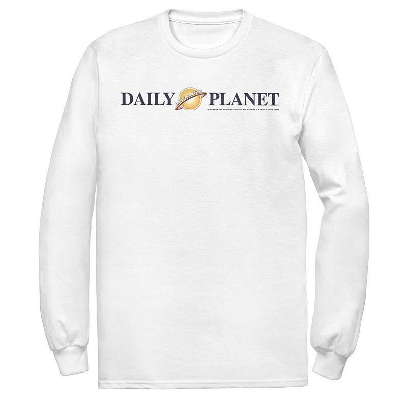 Mens DC Comics Superman Daily Planet Logo Long Sleeve Graphic Tee Product Image