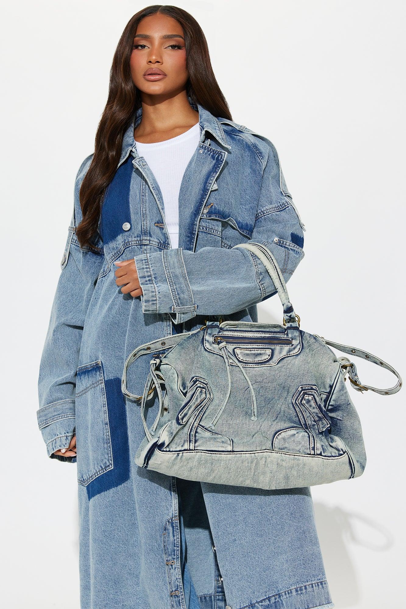 Denim On Denim Handbag  - Denim Product Image