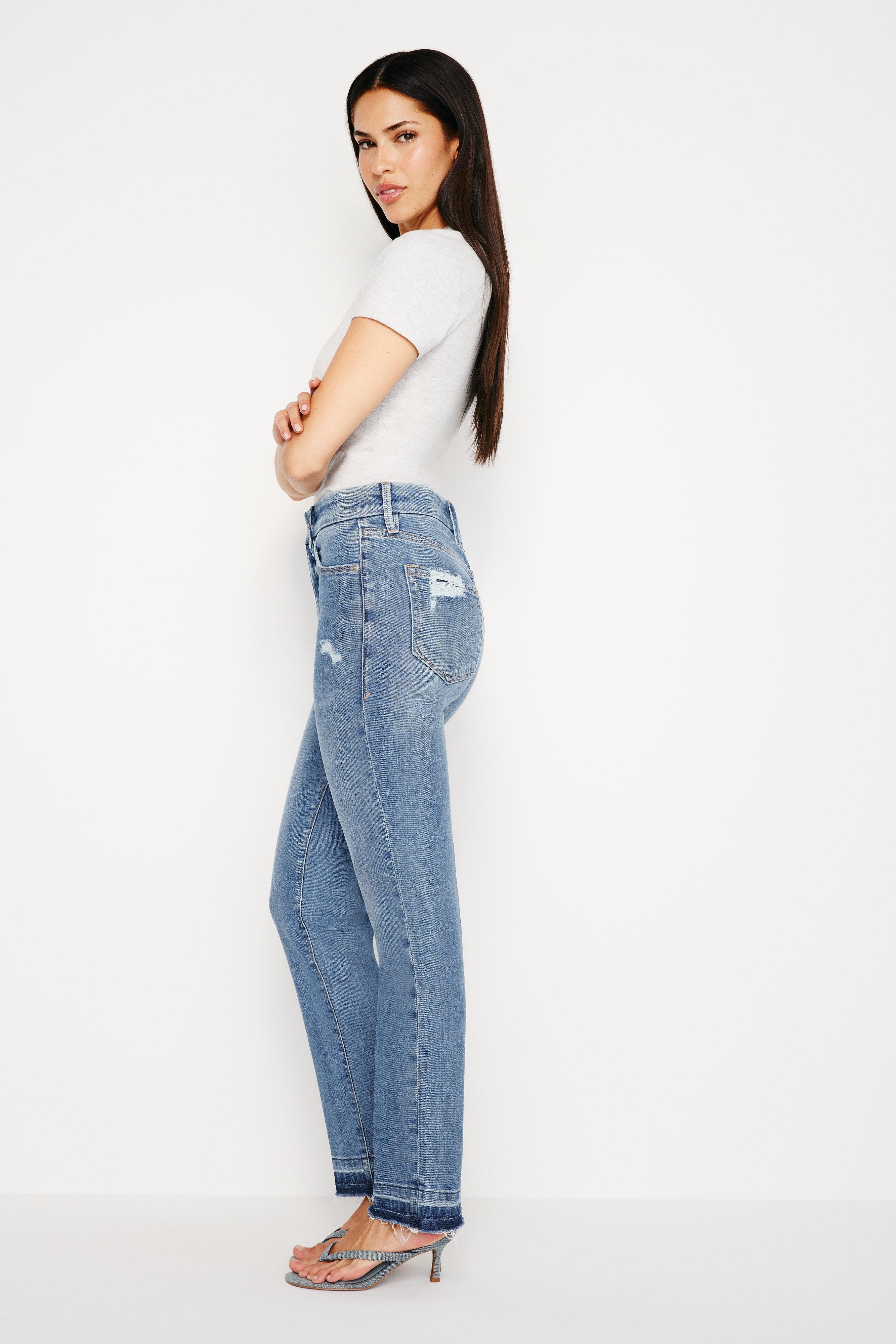 GOOD CLASSIC SLIM STRAIGHT JEANS | INDIGO662 Product Image