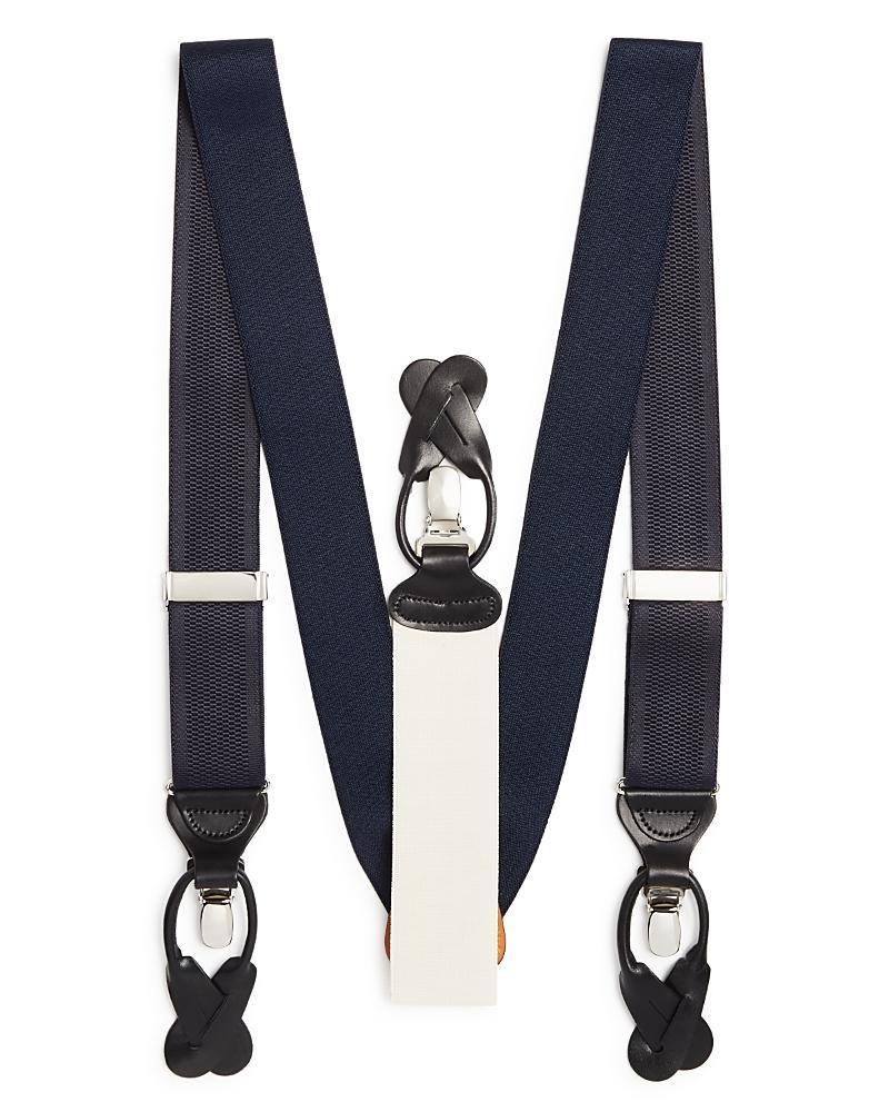 Trafalgar Mens Classic Solid Color 38mm Convertible Suspenders Product Image