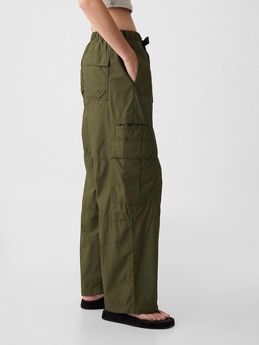 Mid Rise Cargo Parachute Pants Product Image